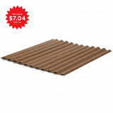 5/8" Corrugated Panel - Maple Walnut Wood - 26 Gauge