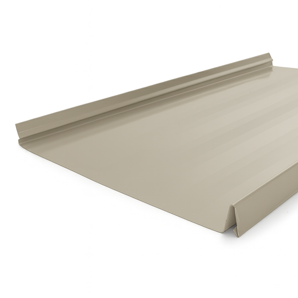 Snap Lock Standing Seam Metal Panel - Ash Gray - 24 Gauge – Steeldash