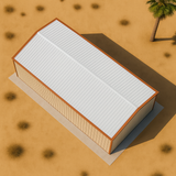 White 40' x 60' Building - No Snow Load