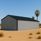 Charcoal 40' x 60' Building - No Snow Load