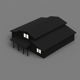 Matte Black 20' x 40' Modern Barn - No Snow Load