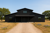 Matte Black 20' x 40' Modern Barn - No Snow Load