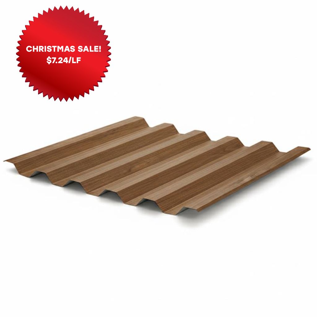 7.2 Panel - Maple Walnut Wood Print Steel - 26 Gauge – Steeldash