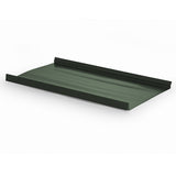 Snap Lock Standing Seam Metal Panel - Patina Green - 24 Gauge