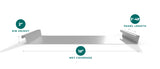 Mechanically Seamed Metal Roof Panel- Polar White- 24 Gauge