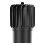 iVent TURBO Oblong Turbine Head — Black 6" Standard