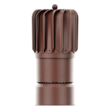 iVent TURBO Oblong Turbine Head — Brown 6" With Condensation Drainage