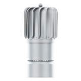 iVent TURBO Oblong Turbine Head — Light Grey 6" With Condensation Drainage