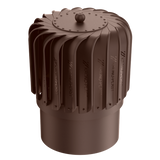 iVent TURBO Oblong Turbine Head — Brown 8" Standard