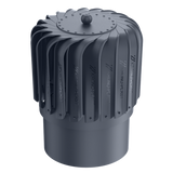 iVent TURBO Oblong Turbine Head — Graphite 8" Standard