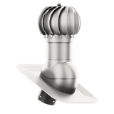 iVent ROTO ROUND Roof Exhaust Vent – Shingle & Slate — Light Grey