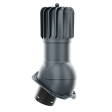 iVent ROTO OBLONG Roof Exhaust Vent – Exposed Fasteners 3/4" Rib — Graphite