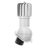 iVent ROTO OBLONG Roof Exhaust Vent – Exposed Fasteners 3/4" Rib — Light Grey