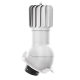 iVent ROTO OBLONG Roof Exhaust Vent – Exposed Fasteners 1 1/4" Rib — Light Grey