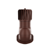 iVent ROTO ATTIC OBLONG Active Attic Exhaust Vent – Standing Seam & Snap-Lock — Brown 8"