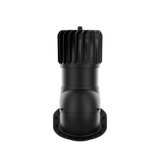 iVent ROTO ATTIC OBLONG Active Attic Exhaust Vent – Standing Seam & Snap-Lock — Black 8"