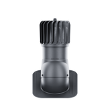 iVent ROTO ATTIC OBLONG Active Attic Exhaust Vent – Shingle & Slate — Graphite 8"