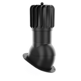 iVent ROTO ATTIC OBLONG Active Attic Exhaust Vent – Standing Seam & Snap-Lock — Black