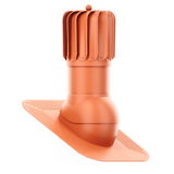 iVent ROTO ATTIC OBLONG Active Attic Exhaust Vent – Shingle & Slate — Clay