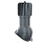 iVent ROTO ATTIC OBLONG Active Attic Exhaust Vent – Exposed Fasteners 3/4" Rib — Graphite