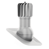iVent ROTO ATTIC OBLONG Active Attic Exhaust Vent – Shingle & Slate — Light Grey