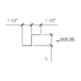 Standing Seam Zee Closure Trim