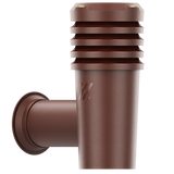 WallVent ECO Passive Wall Exhaust Vent — Brown