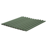 5/8" Corrugated Panel - Patina Green - 26 Gauge