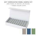 Sample Kit: 5/8" Corrugated Panel