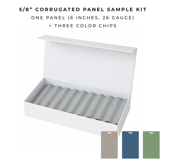 Sample Kit: 5/8" Corrugated Panel