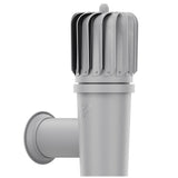WallVent ROTO Active Wall Exhaust Vent — Light Grey
