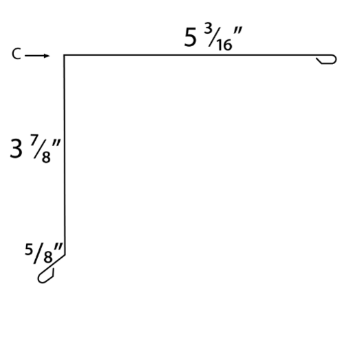 Ag Panel Metal Roof Standard Rake Trim