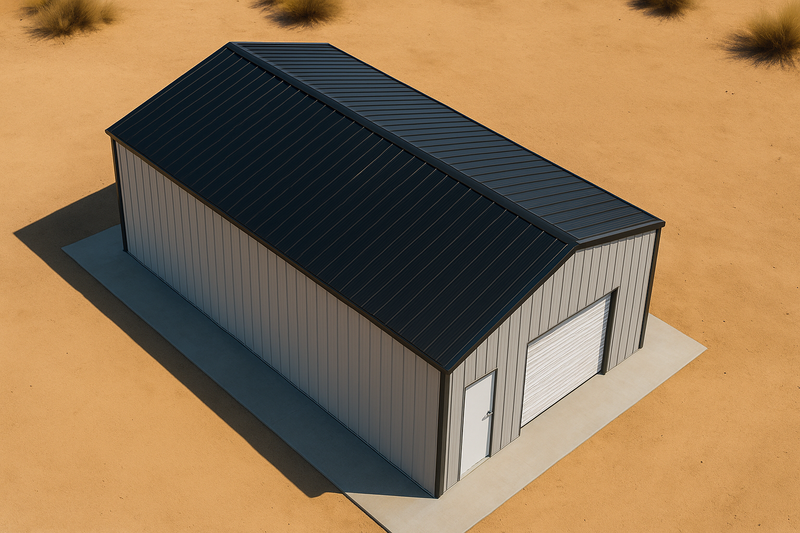 Black 30' x 40' Building - No Snow Load