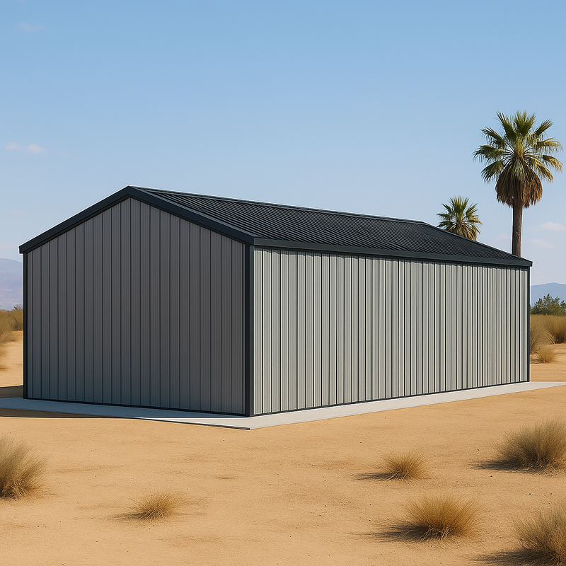 Black 30' x 40' Building - No Snow Load