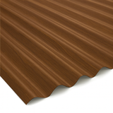 5/8" Corrugated Panel - Maple Walnut Wood - 26 Gauge