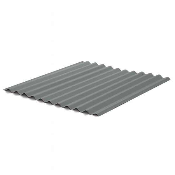5/8" Corrugated Panel - Old Town Gray - 26 Gauge