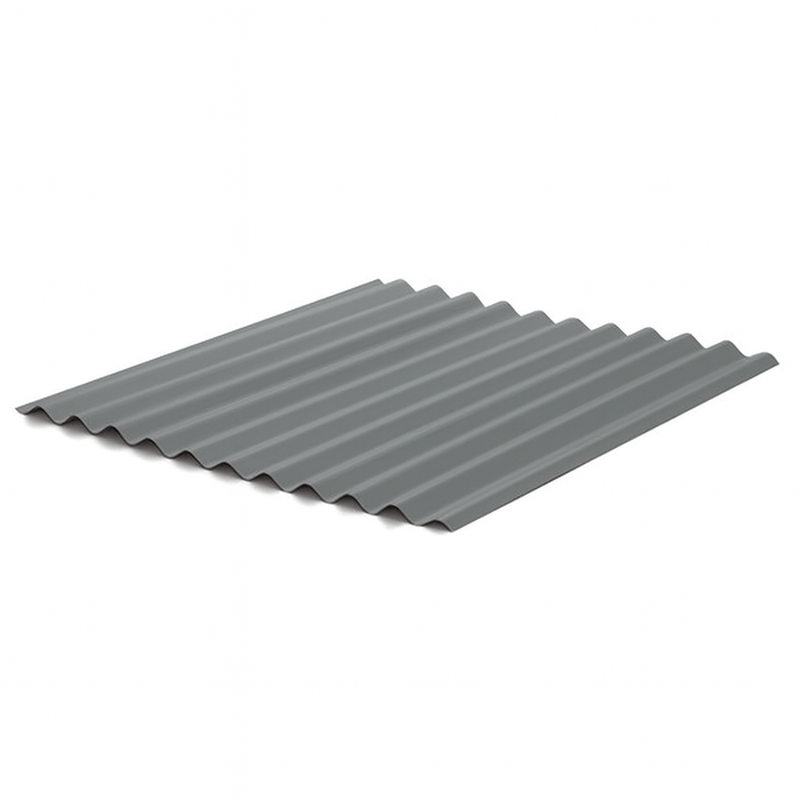5/8" Corrugated Panel - Old Town Gray - 26 Gauge