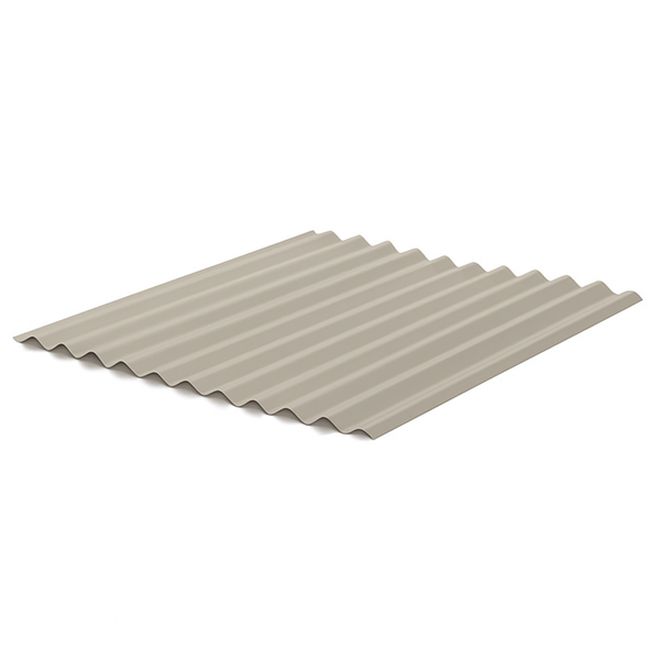 5/8" Corrugated Metal Panel - Sandstone - 24 Gauge
