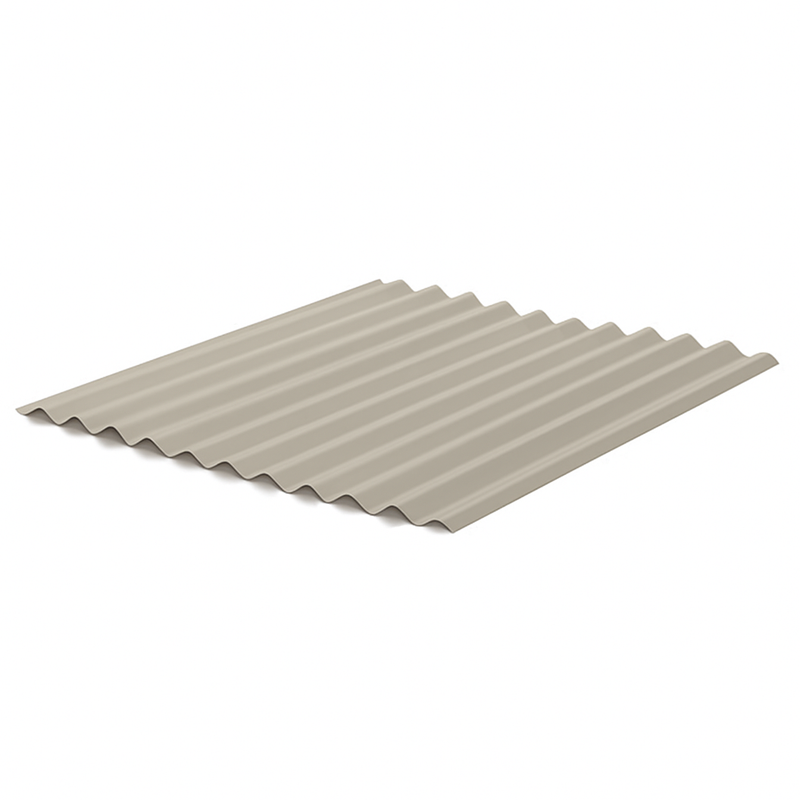5/8" Corrugated Metal Panel - Sandstone - 24 Gauge