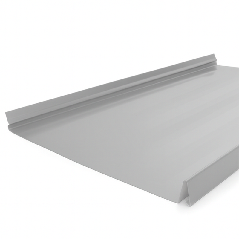 Snap Lock Standing Seam Metal Panel - Old Town Gray - 24 Gauge
