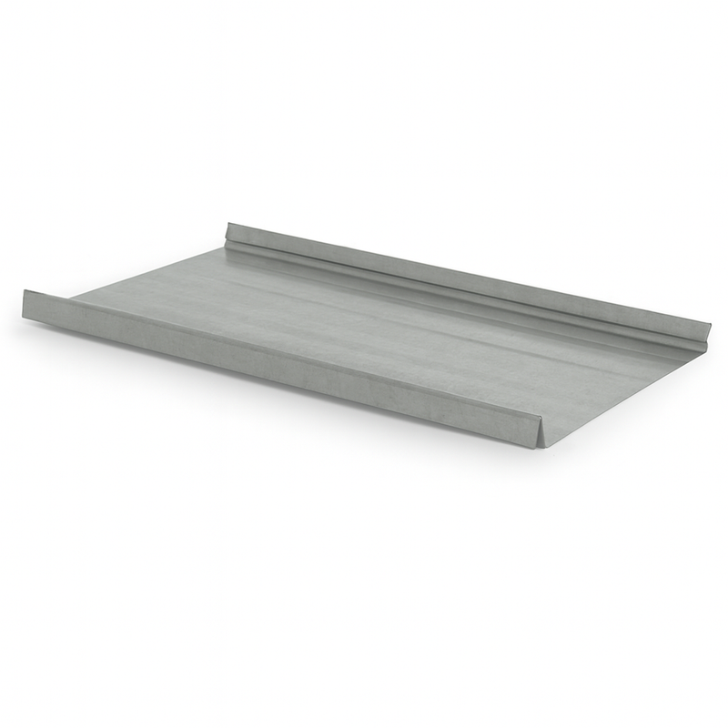 Snap Lock Standing Seam Metal Panel - Galvalume Bare - 24 Gauge