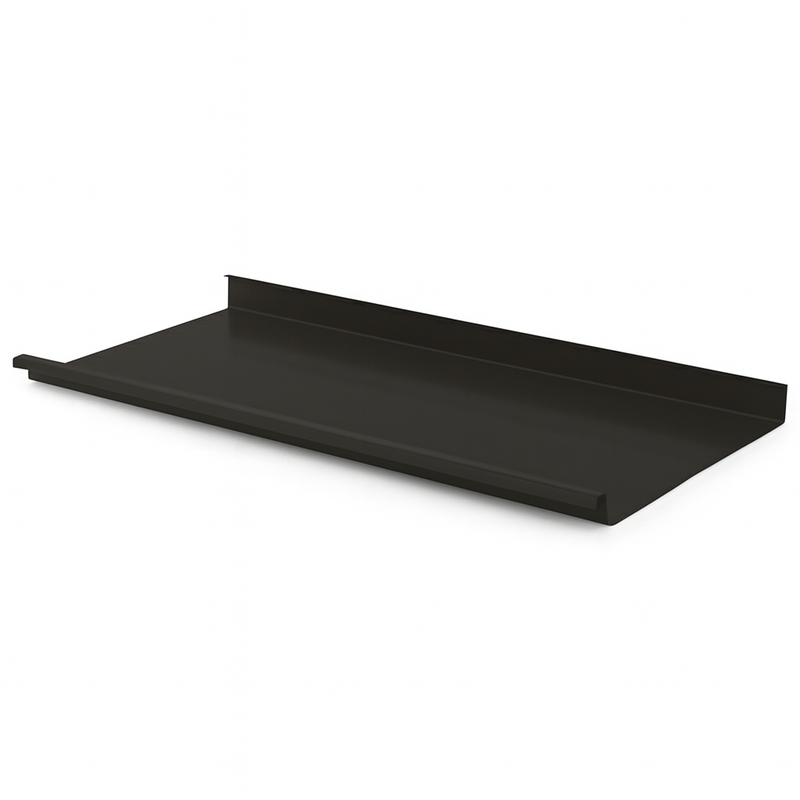 Mechanically Seamed Metal Roof Panel- Matte Black- 24 Gauge