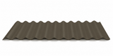 5/8" Corrugated Panel - Weathered Copper - 24 Gauge