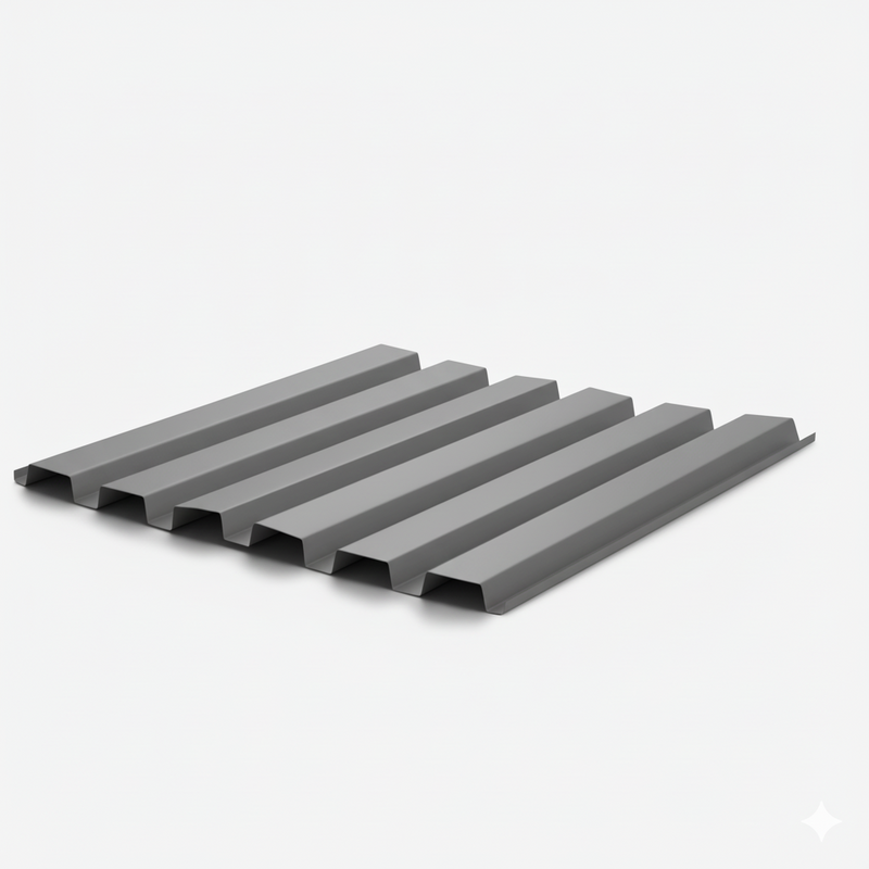 Painted B-Deck - Galvanized - 18 Gauge - Interlock - Roof Smooth