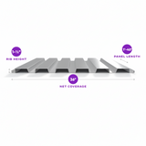 Painted B-Deck - Galvanized - 18 Gauge - Interlock - Roof Smooth