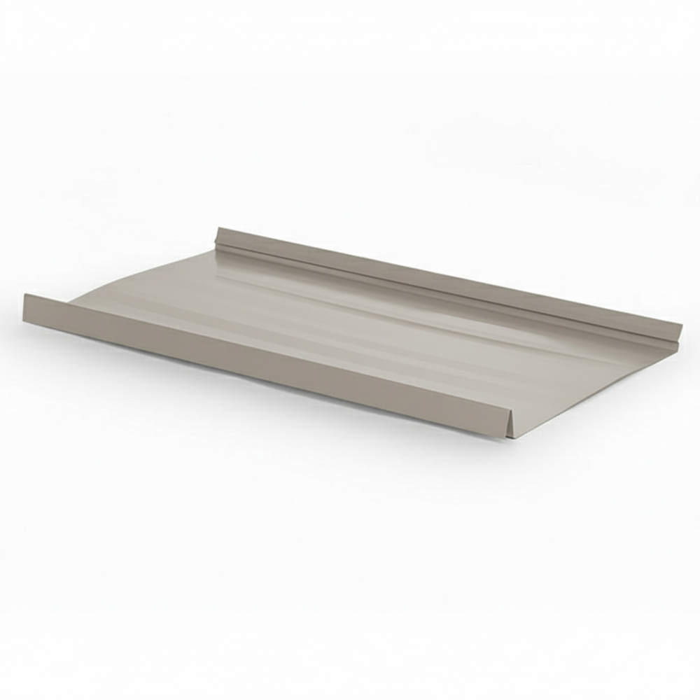 Snap Lock Standing Seam Metal Panel - Ash Gray - 24 Gauge – Steeldash
