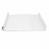 Snap Lock Standing Seam Metal Panel -Polar White- 24 Gauge