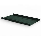 Snap Lock Standing Seam Metal Panel - Emerald Green- 24 Gauge