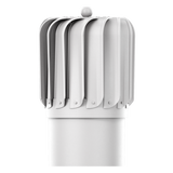 iVent TURBO Oblong Turbine Head — Light Grey 6" Standard