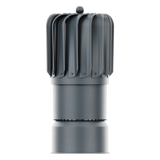 iVent TURBO Oblong Turbine Head — Graphite 6" With Condensation Drainage